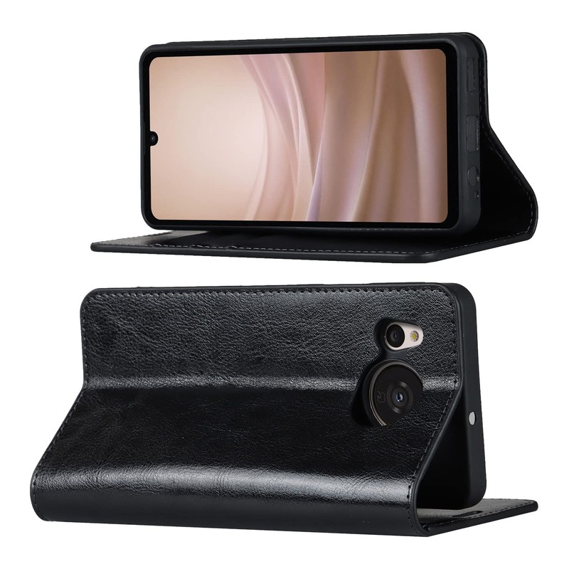 AQUOS Sense7 Case Notebook Type [No Magnet] Shockproof Card Case