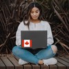 Flag of Canada Sticker Decal Notebook Car Laptop 5.5"x4" (Color)