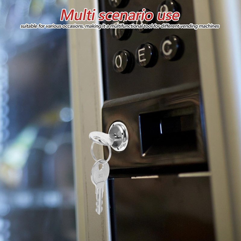DOITOOL Vending Machine Lock and Key Set Tubular Replacement for