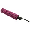Atania Ladies Automatic Handbag Size Umbrella Pink Leopard