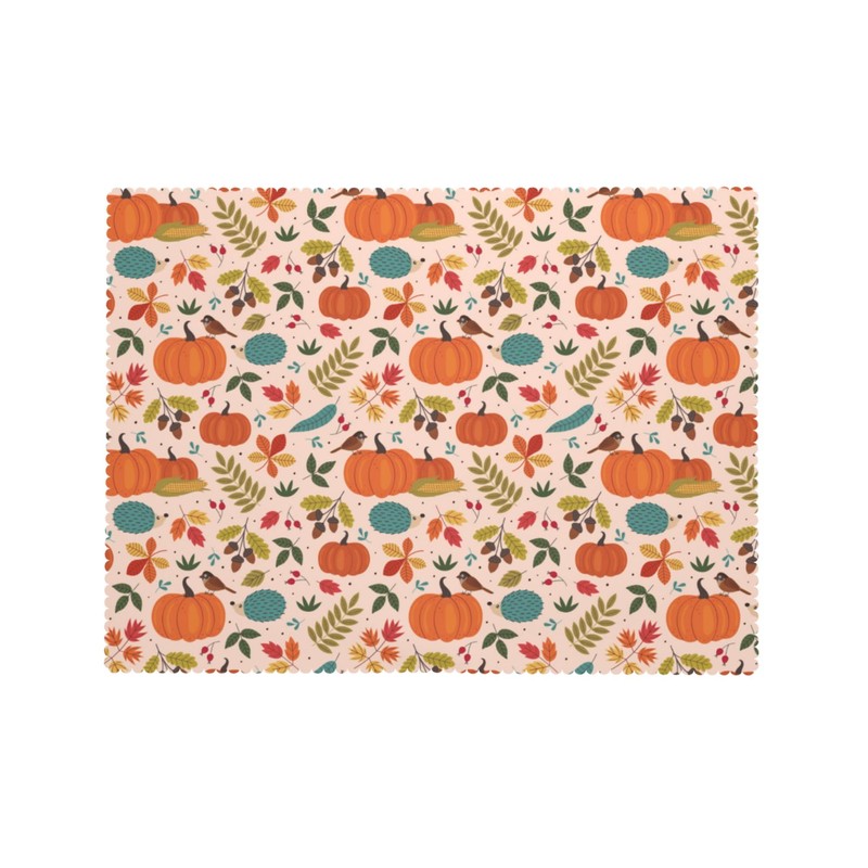 SENYOUMI Pumpkin Tablecloth Rectangle Table Cover 54×72 Inch Autumn Maple