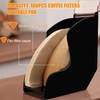 MIDOGAT Coffee Filter Holder, Dustproof Coffee Filter Box, Acrylic Coffee