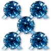 Insta Bows Five (5) Organza Ribbon Bows Blue Large Gift