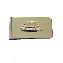 Fishing Hat TG53 Made from English Pewter on a Stunning Money Clip Chrome Posted by US Gifts for All 2016 from Derbyshire UK
