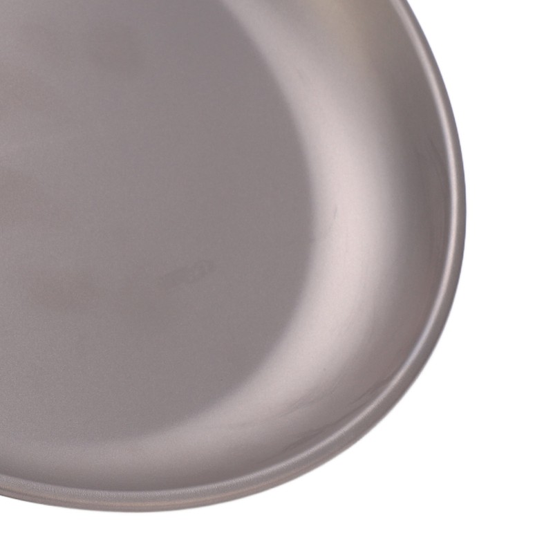 Pure Titanium Saucer Dishes Outdoor Tableware Camping Hiking Plates Cutlery