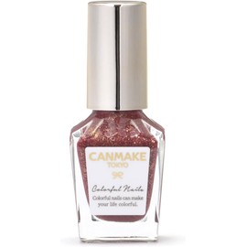  Canmake Colorful Nails N93#shoppingspree 8ml Nail High Color Quick Drying Purple Gold Glitter