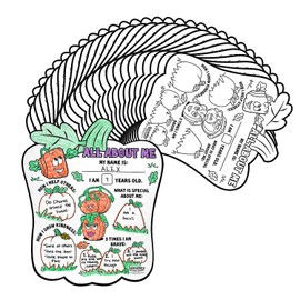 Fun Express 16" x 19" Spookley the Square Pumpkin All About Me Posters - 30 Pieces