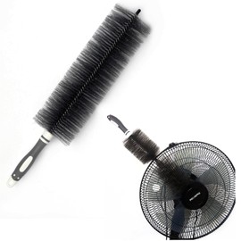 Fan Duster Cleaner Brush (Non-Disassembly Clean), Bendable Cleaning Brush for Tower Fans/Floor Fans/Oscillating Fans/Blind Shutter/Vent/Curtain, Multifunctional Cleaning Brush (Gray)