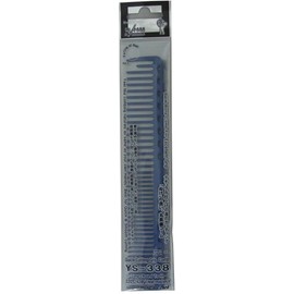 YS Park 338 Long and Round Tooth Quick Cutting Grip Comb - Blue