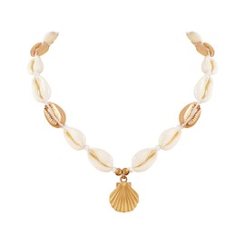 MINACHI Bohemian Shell Necklace for Women, Summer Beach Vibe Jewelry