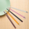 SUPJOYES 5-Pairs Reusable Chopsticks, Multicolor Fiberglass Chopsticks, Dishwasher Safe Chop