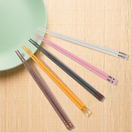 SUPJOYES 5-Pairs Reusable Chopsticks, Multicolor Fiberglass Chopsticks, Dishwasher Safe Chop Sticks, 9 1/2 Inch