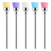 5 Pcs Cuticle Bit Dust for Nail Drill Cleaning Brush Bit for Nails Drill, Nail Dust Brush 3/32” Remove Drilling Dusts Remover Nails Art Tool