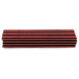 Blackedge Card of 12 Carpenters Pencils - Red/ Medium