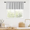 MitoVilla Grey Boho Kitchen Valances for Windows, Modern Farmhouse Valance