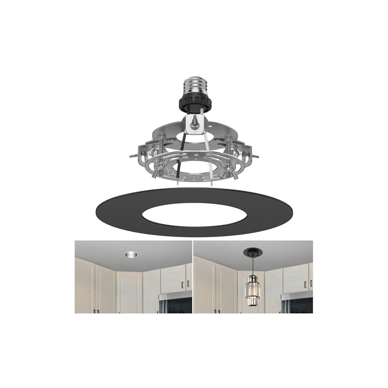 5" and 6" Recessed Can Light Conversion Kit, Fixture Upgrade,