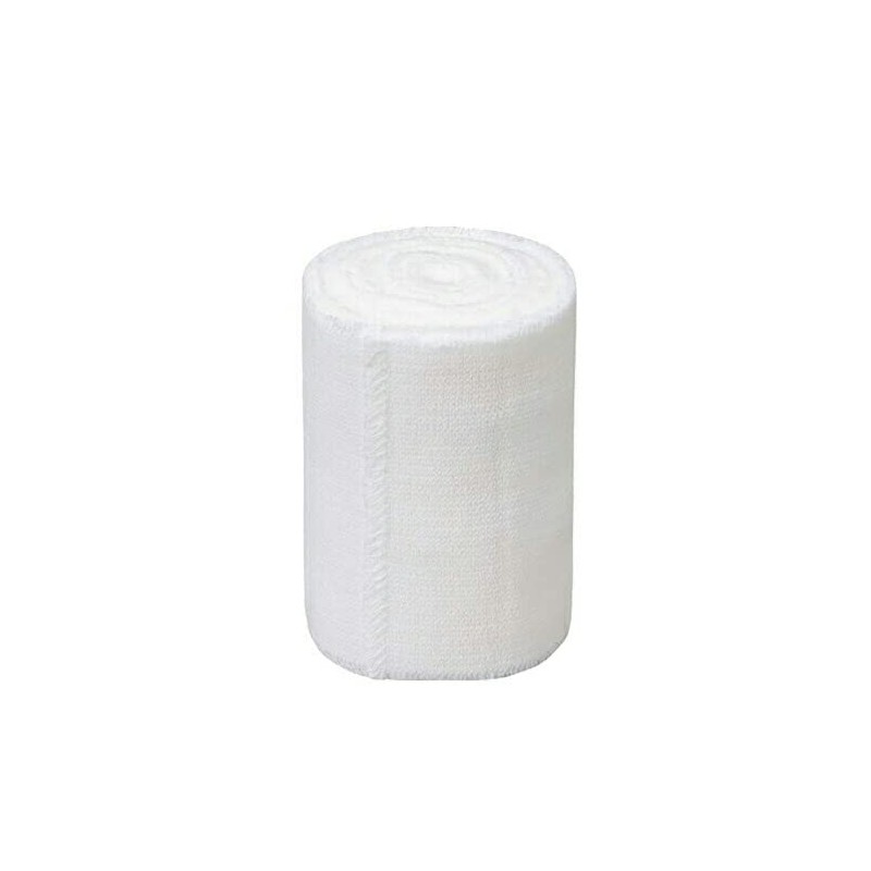 アルケア(Alcare) オールコットン弾力包帯 エラスコット 75mm×4.5m（伸長） × 3巻 ＋ 除菌液2ml付き