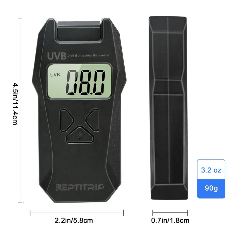 Reptile UVB Radiometer – Rotatable Probe & Data Logging, UVB