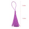 Makhry 100pcs 13cm/5 Inch Silky Floss Bookmark Tassels with 2-Inch