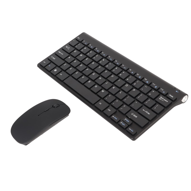 Smart Wireless Keyboard Mouse Kit Silent LED Indicator Waterproof Power