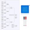 Saypacck 16 Player Erasable Tournament Bracket Poster Single Elimination Bracket