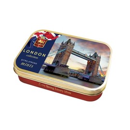 Stewart's - Tower Bridge Tin Filled with Luxury Mints (40g) - Cool Refreshing Peppermint Flavour For Instant Breath Freshness, Pocket Sized Collectable Tins, Ideal for Gifting