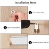 TOP-VIGOR 16mm Dia Oval Closet Rod End Supports, Zinc Alloy