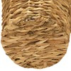 Household Essentials Wicker Waste Basket, Woven Leaf Basket with Wire