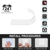 CGBE 4 Packs Shower Hooks for Inside Shower, Self Adhesive