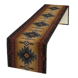 Yearn Jear Aztec Table Runner, Southwestern Ethnic Geometric Triditional Table Runner Table Setting Decor for Kitchen Garden Farmhouse Party Holiday Dinner Home, 13x36 Inch