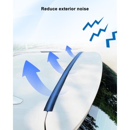 AUGREX Roof Trim Molding Kit Sealing Strip Black Fit for Toyota Corolla 2014 2015 2016 2017, Replace 75556-02260 75555-02270 75556-02200 75555-02210