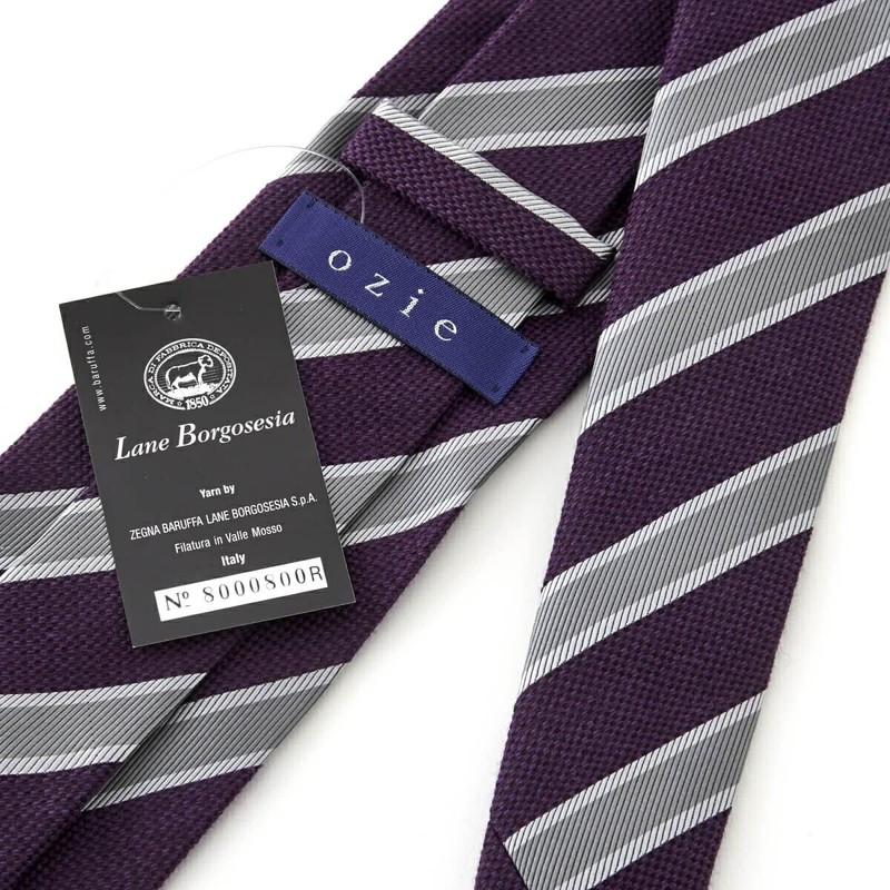 Ojier Men's Necktie, Wool Tie, Wool, Silk, Silk Blend, Made