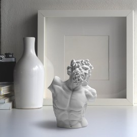 Garwor Laocoon Bust Greek and Roman Mythology 5.5" Resin Head Bust Sculpture Figurine Home Art Decor