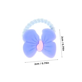 SUPVOX Floral Dog Hair Bows Rubber Bands 20pcs Pack Fashionable Pet Accessories for Small Dogs Easy to Wear Remove