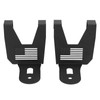 2pcs Cooler Mounting Brackets Black Iron Replacement for Polaris RZR
