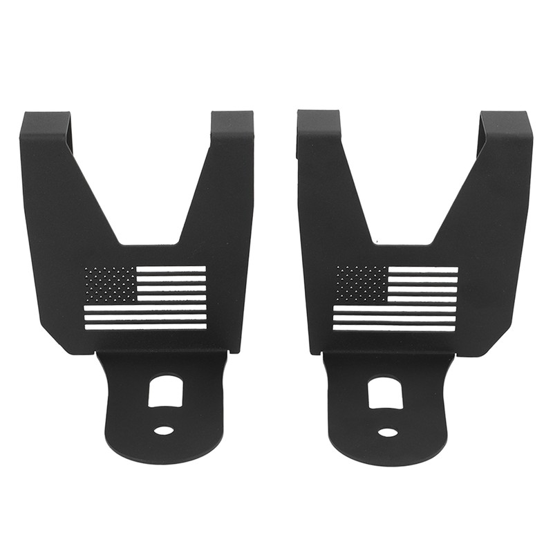 2pcs Cooler Mounting Brackets Black Iron Replacement for Polaris RZR