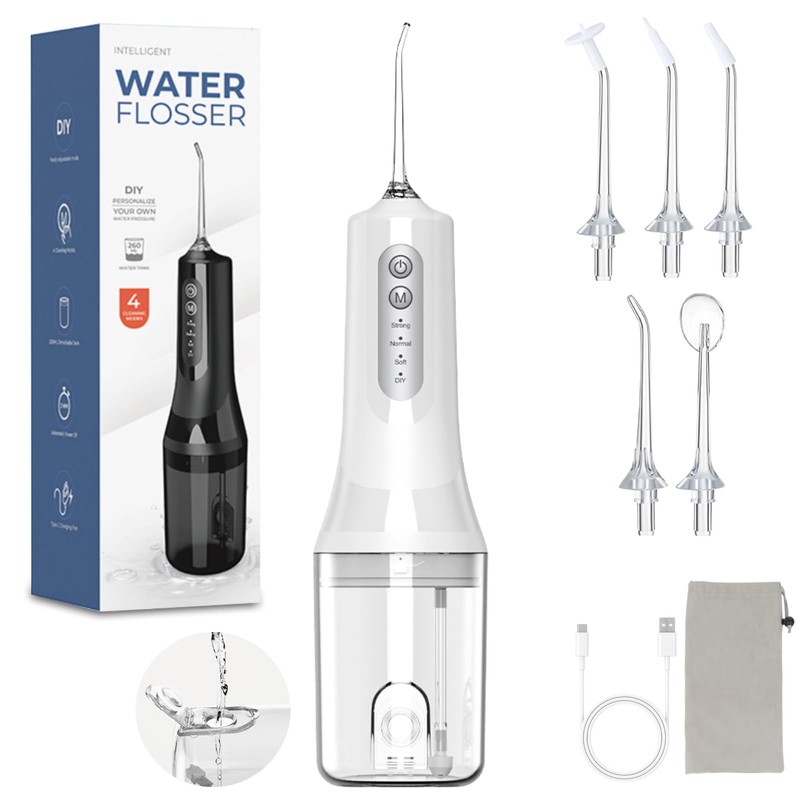 KIROGILY Irrigador Bucal, Water Flosser con Deposito De Agua de