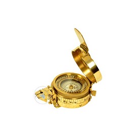 Vintage Style Shiny Brass British Prismatic Military Compass – Nautical Pocket Compass