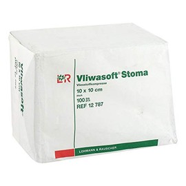 VLIWASOFT Ostomy Compresses 10 x 10 cm 4-Ply Pack of 100