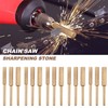 Dedjgoo 60 Pcs Titanium Plated Grinding Tool Diamond Chainsaw Sharpener