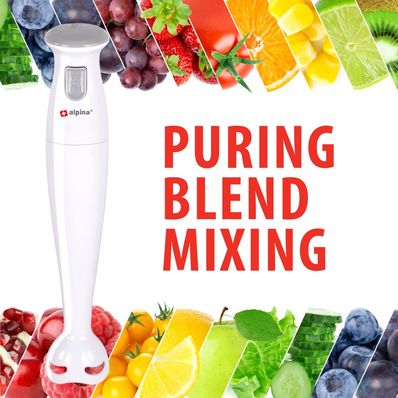 alpina Hand Blender - Purée Stick - for Soups and
