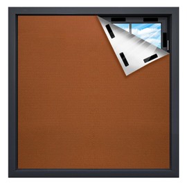 Portable Blackout Blind for Windows, 𝟑𝟎𝟎𝐗𝟏𝟒𝟓𝐜𝐦 Stick on Blackout Blinds, Temporary Blackout Curtains - Indoor and Outdoor - Customizable Size and Shape - Easy Installation-Coffee