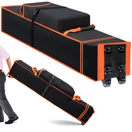 Roetelo Heavy Duty Canopy Bag Replacement, Large Tent Storage Bag with Roller Wheels 63X10X10in, 800D Oxford Fabric Pop Up Canopy Replacement Parts