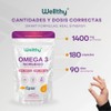 Wellthy Omega 3 Epax® 180 Cápsulas Ácidos Grasos 2000mg. Aceite