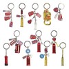 SAJAK London Souvenir Keyrings - Set of 12 Metal Keychains