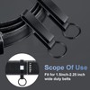 SAVITA 2Pcs Heavy Duty Belt Key Holder with 4Pcs Metal