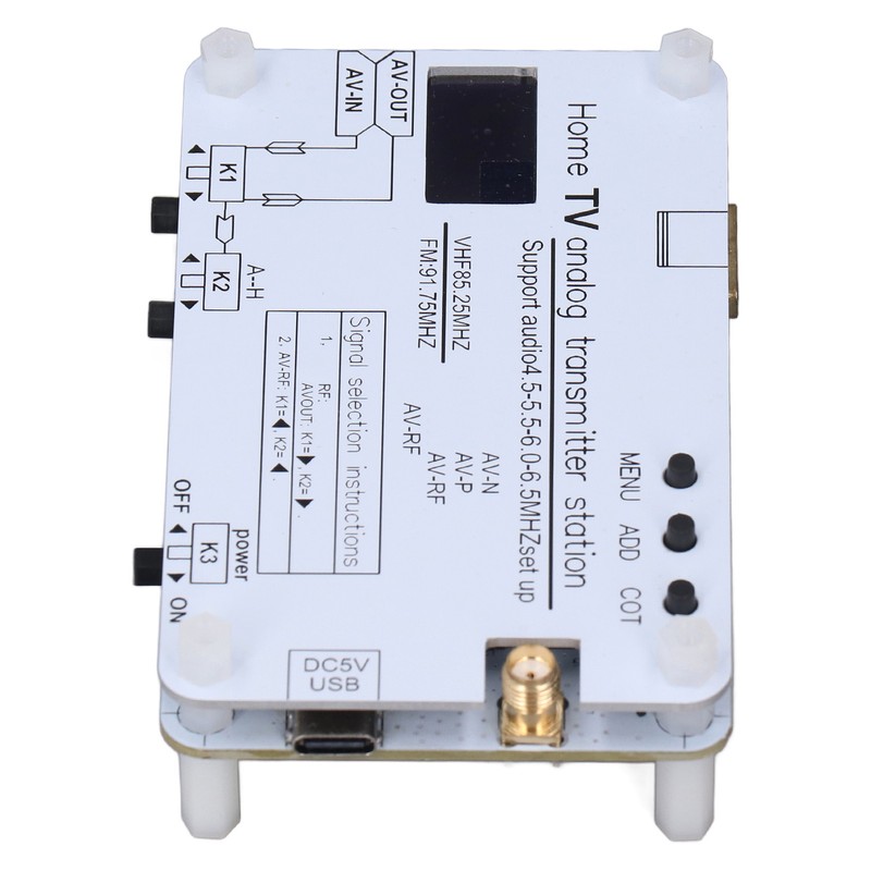 Home TV Analog Transmitter Station Sound Video Signal Transmission AV