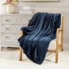 BOURINA Flannel Blanket Throw Lightweight Cozy Plush Microfiber Solid Fleece