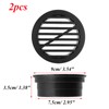 Antrader Round Drainage Grate Cover, 2-Pack Plastic Sewer Drain Cover