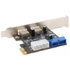 PCIE to USB3.0 Expansion Card 2 Ports High Speed Stable